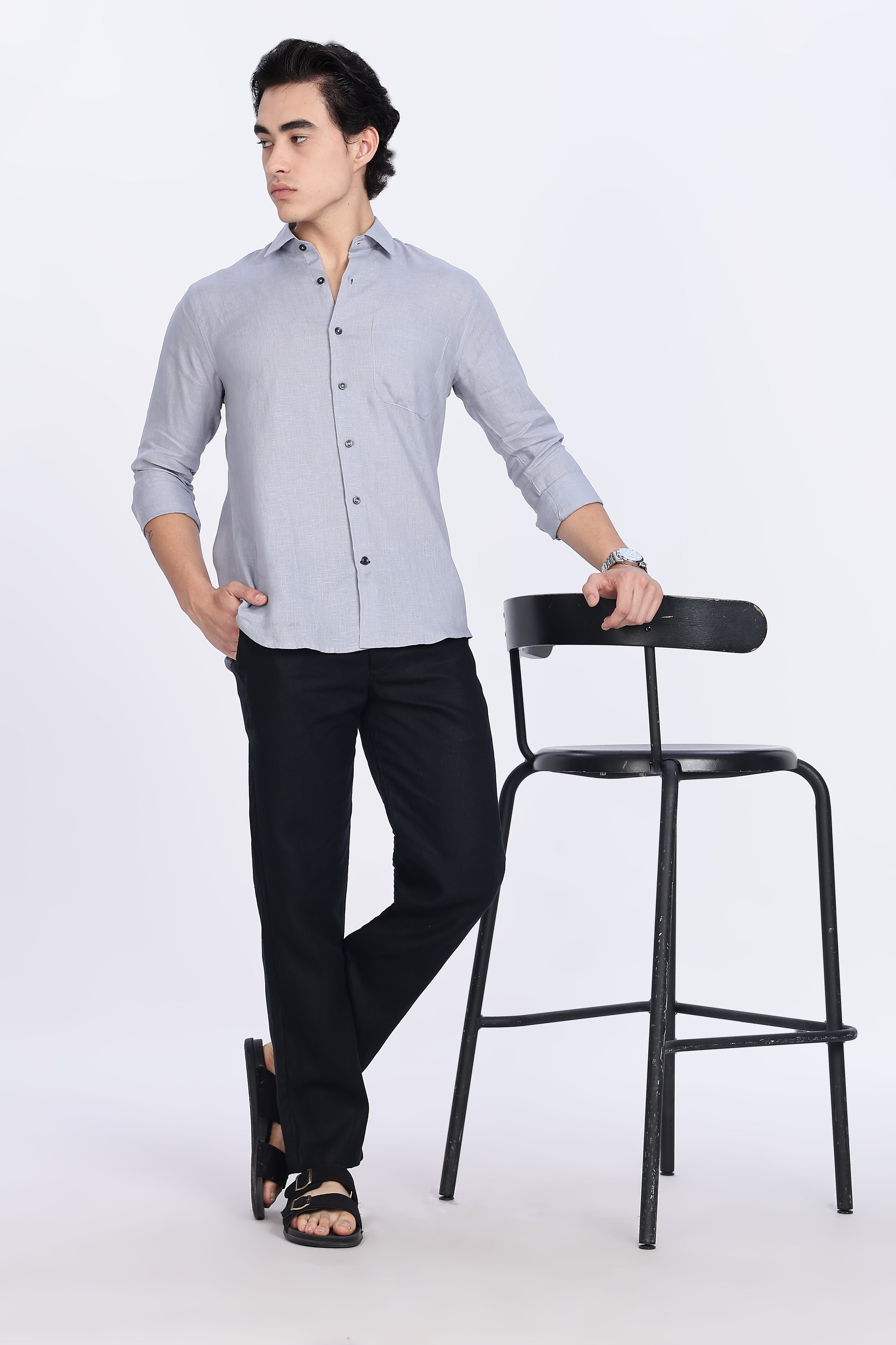 Men’s Black Linen Pants – 100% Pure Linen Trousers | Linen Culture