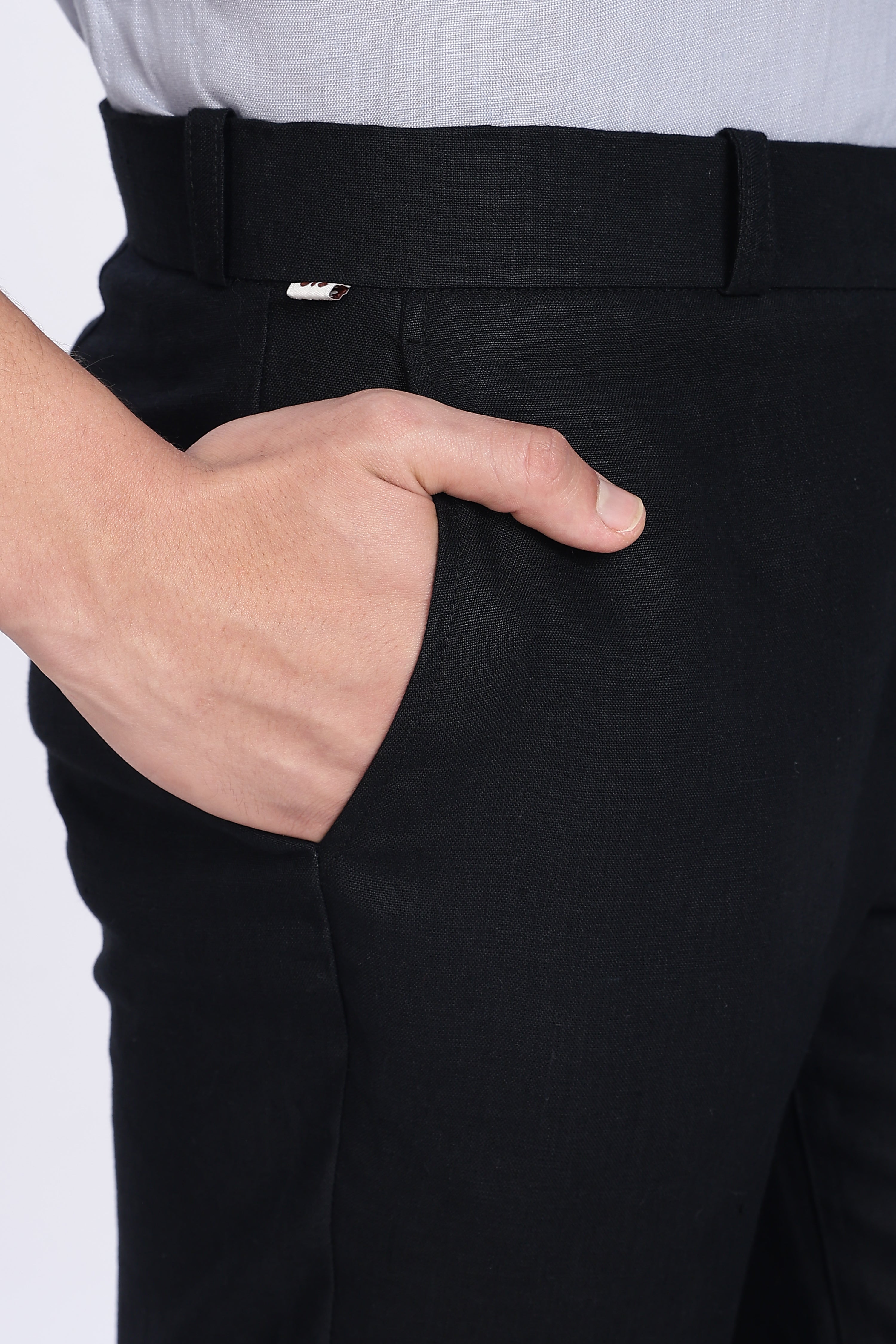 Men’s Black Linen Pants – 100% Pure Linen Trousers | Linen Culture