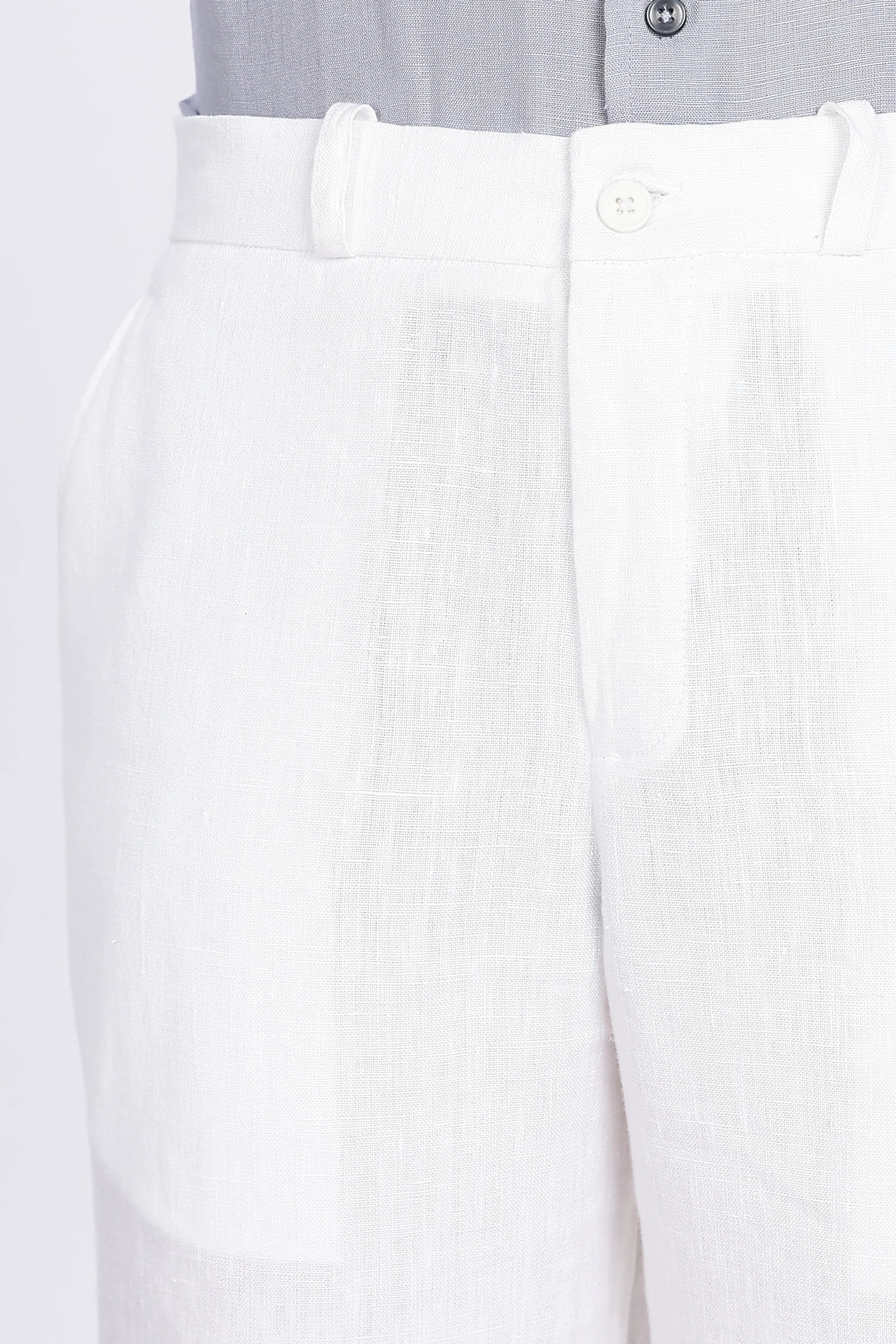 Men’s White Linen Pants – 100% Pure Linen Trousers | Linen Culture